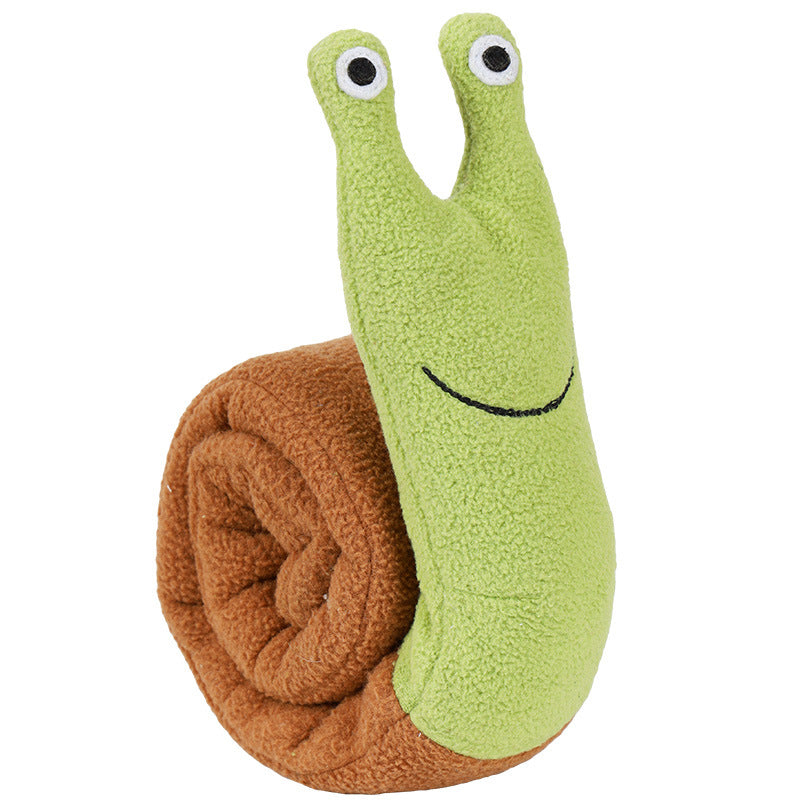 Fleece snuffle snail toy, part of the dog enrichment toys boredom buster kit